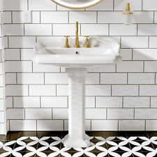 White pedestal bathroom for sale  Chino