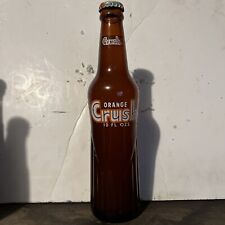 Used, Full 10 Oz. Embossed Orange Crush Amber Soda Bottle, Evaston Ill. for sale  Shipping to South Africa