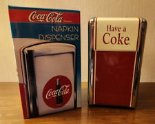 Usado, Soporte dispensador de servilletas ""Have A Coke"" 1992 vintage con caja segunda mano  Embacar hacia Argentina