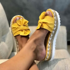 Usado, Sandalias para mujer con moño nudo deslizantes interiores zapatillas de verano informales talla segunda mano  Embacar hacia Argentina