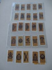 Insignias del ejército colonial e indio de John Player & Sons 1916 conjunto completo de 25 cartas, usado segunda mano  Embacar hacia Argentina