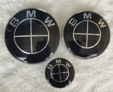 3PCS For BMW Heritage Emblem Kit 82mm Hood 74mm Trunk 45mm Steering Wheel USA for sale  Shipping to South Africa