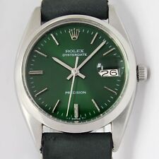 Rolex Oyster Date Precision Sunburst Green 34mm relógio de aço vintage 6694 comprar usado  Enviando para Brazil