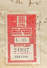 3.3.1943 perfin cassa usato  Volpago Del Montello
