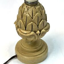 "Mini lámpara de mesa de luz nocturna bronceada cono de pino alcachofa moderna de mediados de siglo Bombay 8" segunda mano  Embacar hacia Argentina