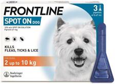 FRONTLINE SPOT ON SMALL DOG Flea Lice Tick Treatment Kills Fleas Ticks Pack 3 for sale  MANCHESTER