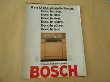 1981 bosch advert d'occasion  Expédié en Belgium
