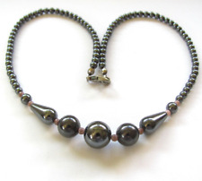 Hematite necklace beaded for sale  Wailuku
