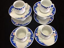 2 oz Espresso Coffee Cup set 12 pc Cup Saucer Tacita Blue Cuban Cafe Cubano  for sale  Shipping to South Africa