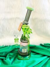 Cachimbo de água de vidro BONG reciclador de cristal verde 12” grosso TALL Cheech™ *EUA* comprar usado  Enviando para Brazil