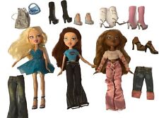 Lot of Three Bratz Dolls: Lana, Sasha, Chloe with Clothes Shoes and Accessories for sale  Shipping to South Africa