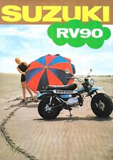 Suzuki RV90J 1972 folleto de 6 páginas original en inglés muy raro segunda mano  Embacar hacia Argentina