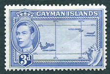 ISLAS CAYMAN 1947 3d azul brillante SG121a como nuevo MH FG Islas Caimán Mapa #A06 segunda mano  Embacar hacia Mexico