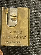 Usado, Afilador Lápiz Vintage KOH-I-NOOR LATÓN - No 1000 Hecho en Alemania con ESTUCHE segunda mano  Embacar hacia Argentina