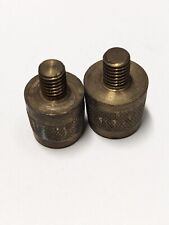 2Pcs SOLID BRASS BATTERY TERMINAL CONNECTOR TOP POST PAIR M8 POSITIVE NEGATIVE for sale  Shipping to South Africa