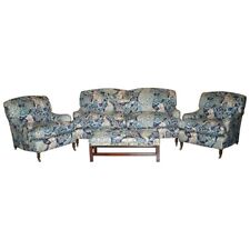 RRP £42,000 GEORGE SMITH HOWARD & SON'S WILLIAM MORRIS SOFA ARMCHAIR SUITE, used for sale  Shipping to South Africa