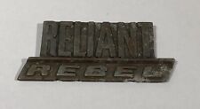 Reliant rebel badge for sale  NORWICH