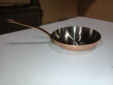 Mauviel M'200B 2mm Copper Round Frying Pan With Brass Handles, 7.9-in, used for sale  Shipping to South Africa
