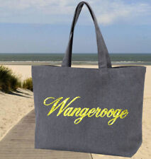 Bolso de playa Wangerooge Shopper brillo 100% algodón talla 60x40x14 segunda mano  Embacar hacia Argentina