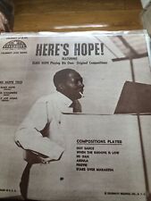 LP estéreo Here’s Hope Elmo Hope trio discos de celebridades perfeito estado, usado comprar usado  Enviando para Brazil
