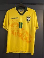 CAMISA CASA COPA DO MUNDO BRASIL 4* 1994 L UMBRO JERSEY ROMARIO 11 comprar usado  Enviando para Brazil