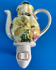 White flowers teapot for sale  Waverly