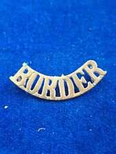 Border regiment shoulder for sale  GRIMSBY