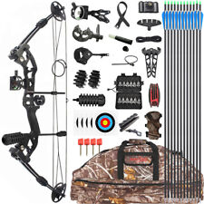 Compound Bow Set 30-60lbs Adjustable Archery Hunting Right Left Shooting Fishing for sale  Shipping to South Africa