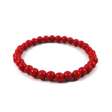 Bracciale rosso perle usato  Velletri