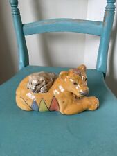 Raku pottery lioness for sale  MELTON MOWBRAY