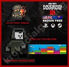 ┥ MW3 Call of Duty Modern Warfare 3 MVMT Reloj Pixel Ghost Emblema Tarjeta de Llamada segunda mano  Embacar hacia Argentina