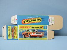 Used, Matchbox Superfast 8B Mustang Dragster / “G Box” Factory Flat MINT BOX  for sale  Shipping to South Africa