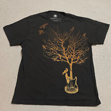 Camiseta guitarra acústica Tree of Life tamanho adulto XL preta natureza orgânica casual comprar usado  Enviando para Brazil