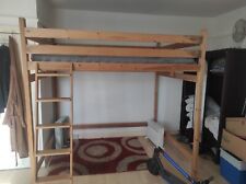 Solid Wood Double Queen's size High Sleeper Loft Bed (similar to Ikea VRADAL) for sale  DAGENHAM