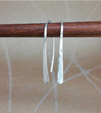 Hammered 925 Sterling Silver Lightweight Handmade Women Drop Earrings for sale  Shipping to South Africa