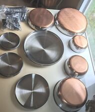 J.A Bornshaft Copper Bottom Stainless Steel Pots And Frying Pan 9 Piece Set for sale  Shipping to South Africa