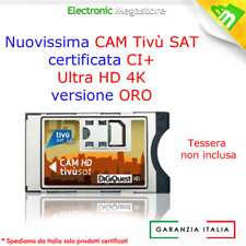 CAM TivuSat HD CERTIFICATA TV SAT SMARCAM HD MARCA DIGIQUEST SENZA SMART CARD usato  Ottaviano
