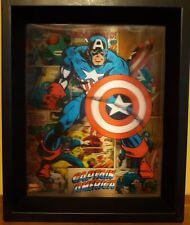 Captain America Marvel 3D Lenticular Shadowbox por Pyramid America 9,25 x 11,25 comprar usado  Enviando para Brazil