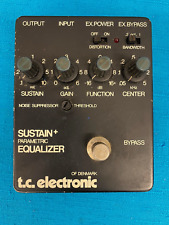 Pedal de efeitos de guitarra raro vintage TC Electronic Sustain + equalizador paramétrico - não testado comprar usado  Enviando para Brazil