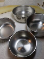 Lot of 4 Polar Ware Stainless Steel medical BASIN 5 3/4"-6 1/2" in diameter  for sale  Shipping to South Africa