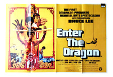 Bruce Lee Vintage Poster Enter The Dragon 58x84 cm / 23"x33" inch Rare for sale  Shipping to South Africa
