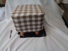 footstool brown cotton for sale  SWINDON