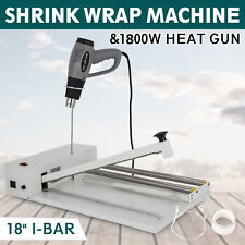 18" I-Bar Shrink Wrap Machine Heat Sealer W/ Heat Gun Grocery Fresh Wrapping for sale  Rowland Heights