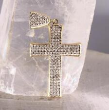 10K Yellow Gold Diamond Cross Pendant - Pendant Only - 3.3 g for sale  Shipping to South Africa