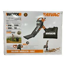 Worx TriVac Electric Corded 12 Amp Blower/Mulcher/Vacuum with Leafpro System for sale  Shipping to South Africa