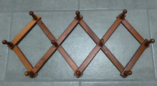 Acordeão de madeira expansível vintage 10 pinos cabide de parede caneca chapéu rack para joias comprar usado  Enviando para Brazil