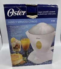 Espremedor automático de frutas cítricas Oster 3186 Juice-n-Serve 27 onças caixa danificada branca comprar usado  Enviando para Brazil