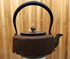 Authentic Antique Textured Tetsubin Japanese Tea Water Kettle for sale  Shipping to South Africa
