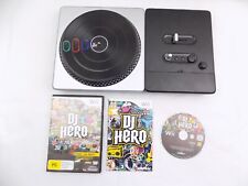 Mint Disc Nintendo Wii DJ Hero Turntable Wireless Controller + Game Wii U Com... for sale  Shipping to South Africa