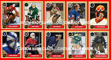 Used, Retro Wood Grain Style CUSTOM MADE HOCKEY CARDS Series 6  104 Different YOU PICK for sale  Canada
